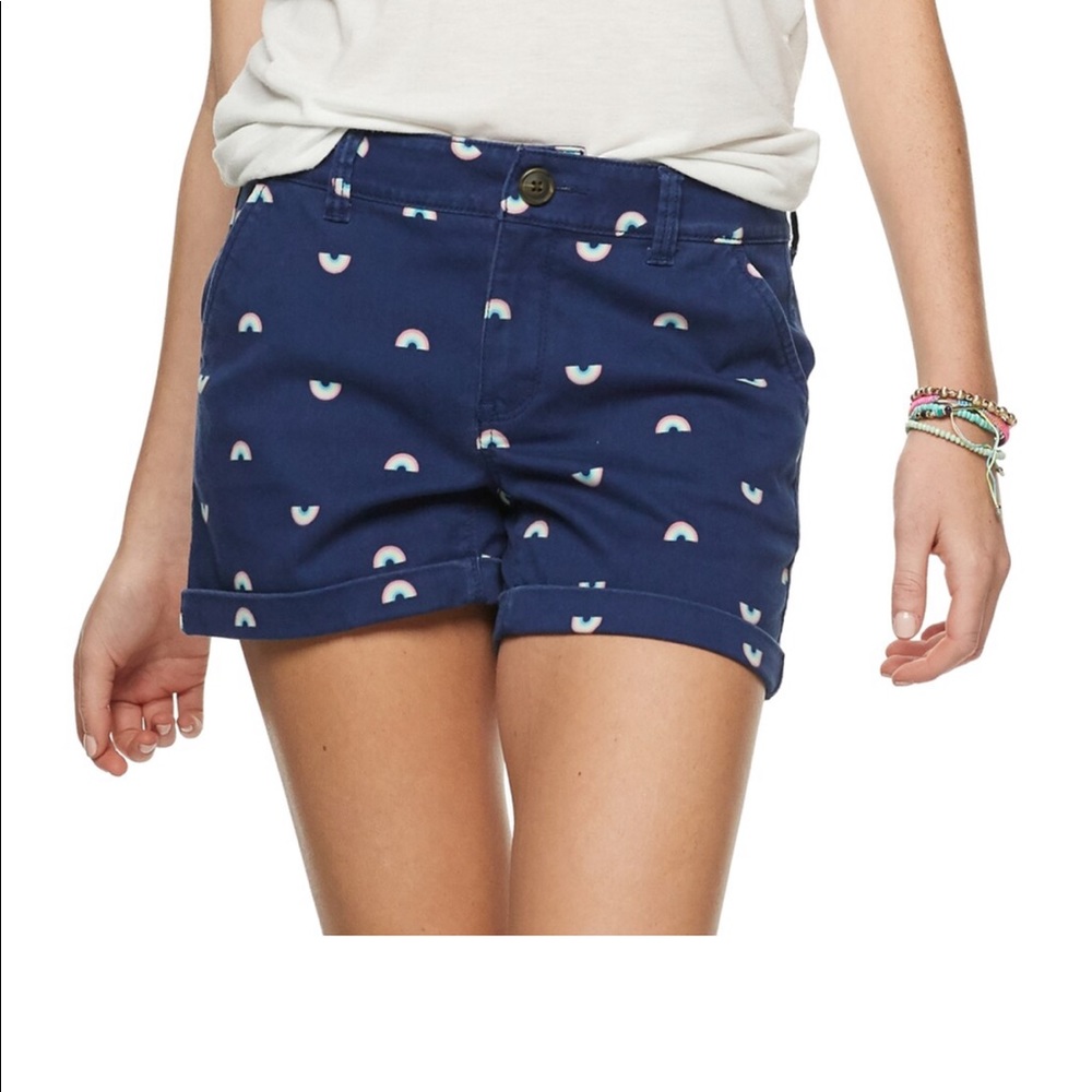 Low Rise Rainbow Shorts
